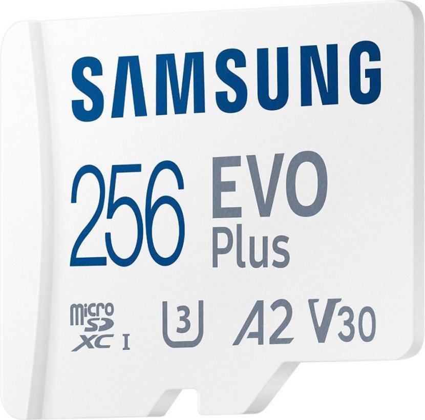 Карта пам&#039;яті Samsung 256 GB microSDXC Class 10 UHS-I U3 EVO Plus + SD Adapter (MB-MC256SA)  Фото №1