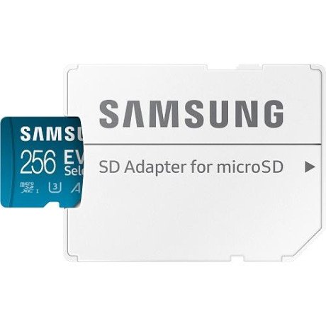 Карта пам&#039;яті Samsung 256 GB microSDXC UHS-I U3 V30 A2 EVO Select + SD Adapter MB-ME256KA  Фото №0