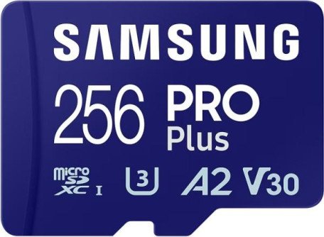 Карта пам&#039;яті Samsung 256 GB microSDXC UHS-I U3 V30 A2 PRO Plus (2021) MB-MD256KA  Фото №0