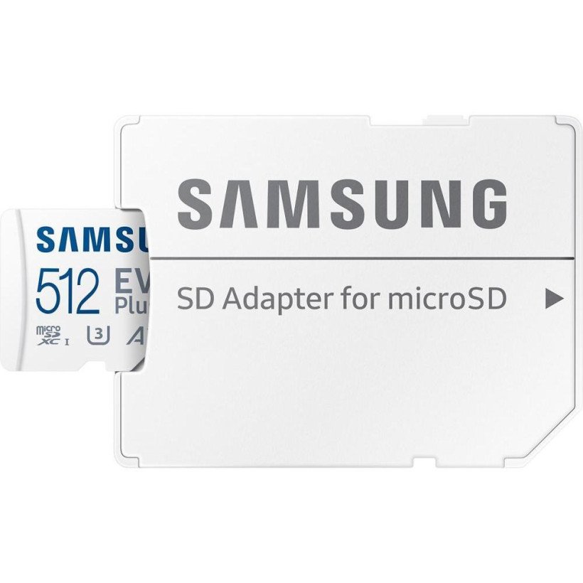 Карта пам&#039;яті Samsung 512 GB microSDXC Class 10 UHS-I U3 V30 A2 EVO Plus + SD Adapter (MB-MC512SA)  Фото №3