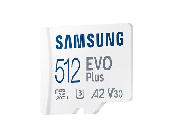 Карта пам&#039;яті Samsung 512 GB microSDXC Class 10 UHS-I U3 V30 A2 EVO Plus + SD Adapter (MB-MC512SA)  Фото №9