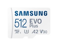 Карта пам'яті Samsung 512 GB microSDXC Class 10 UHS-I U3 V30 A2 EVO Plus + SD Adapter (MB-MC512SA) 