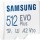 Карта пам&#039;яті Samsung 512 GB microSDXC Class 10 UHS-I U3 V30 A2 EVO Plus + SD Adapter (MB-MC512SA)  Фото №1