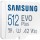 Карта пам&#039;яті Samsung 512 GB microSDXC Class 10 UHS-I U3 V30 A2 EVO Plus + SD Adapter (MB-MC512SA)  Фото №2