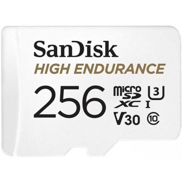 Карта пам&#039;яті SanDisk 256 GB microSDXC High Endurance UHS-I U3 V30 + SD adapter SDSQQNR-256G-GN6IA