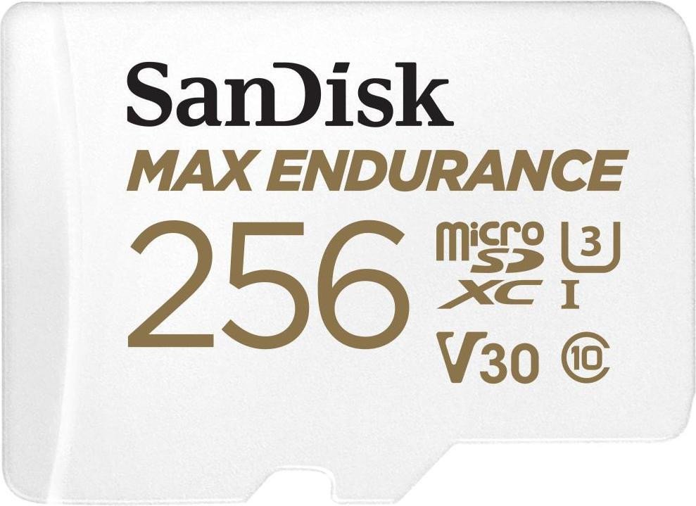 Карта пам&#039;яті SanDisk 256 GB microSDXC Max Endurance UHS-I U3 V30 + SD adapter SDSQQVR-256G-GN6IA