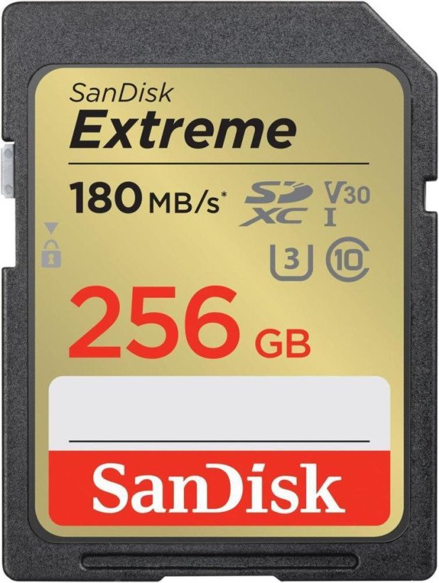 Карта памяти SanDisk 256 GB SDXC UHS-I U3 V30 Extreme (SDSDXVV-256G-GNCIN)  Фото №0