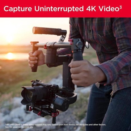 Карта памяти SanDisk 256 GB SDXC UHS-I U3 V30 Extreme (SDSDXVV-256G-GNCIN)  Фото №3