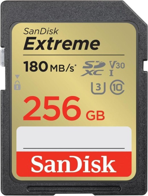 Карта пам&#039;яті SanDisk 256 GB SDXC UHS-I U3 V30 Extreme (SDSDXVV-256G-GNCIN)  Фото №0