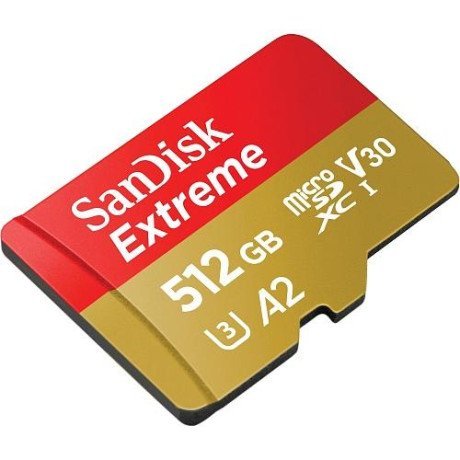 Карта памяти SanDisk 512 GB microSDXC UHS-I U3 V30 A2 Extreme (SDSQXAV-512G-GN6MN)  Фото №0