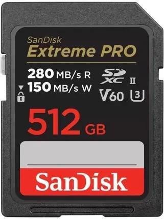 Карта памяти SanDisk 512 GB SDXC Extreme Pro UHS-II U3 V60 Class 10 (SDSDXEP-512G-GN4IN)