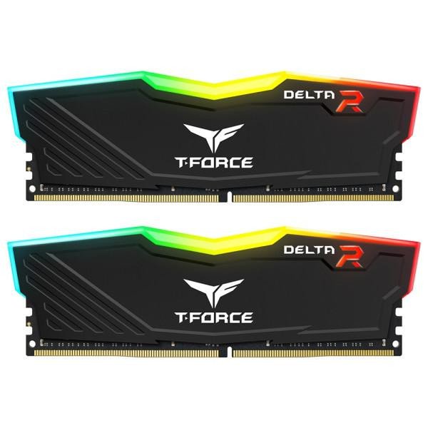 Память для настольных компьютеров TEAM 16 GB (2x8GB) DDR4 3200 MHz T-Force Delta RGB (TF3D416G3200HC16FDC01)