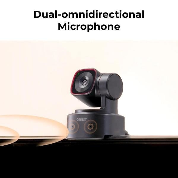 Веб-камера OBSBOT Tiny 2 Lite AI-Powered PTZ 4K Black (OBSBOT-TINY2-LITE)  Фото №5