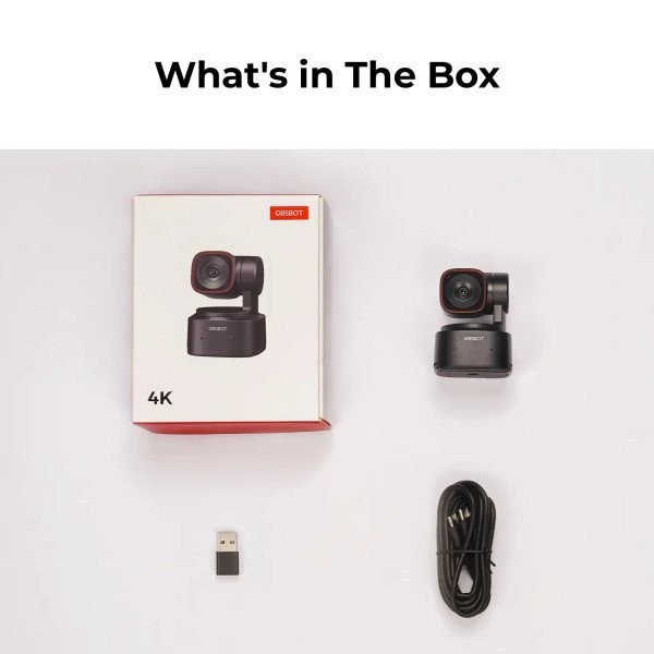 Веб-камера OBSBOT Tiny 2 Lite AI-Powered PTZ 4K Black (OBSBOT-TINY2-LITE)  Фото №16