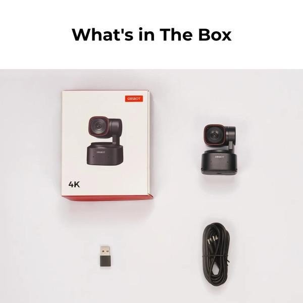 Веб-камера OBSBOT Tiny 2 Lite AI-Powered PTZ 4K Black (OBSBOT-TINY2-LITE)  Фото №8