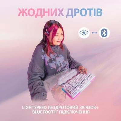 Клавіатура Logitech G715 Wireless Gaming Tactile White (920-010465)  Фото №5