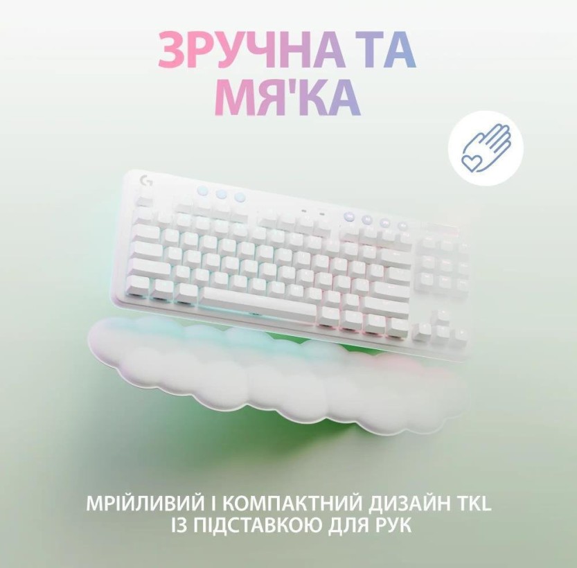 Клавиатура Logitech G715 Wireless Gaming Tactile White (920-010465)  Фото №2