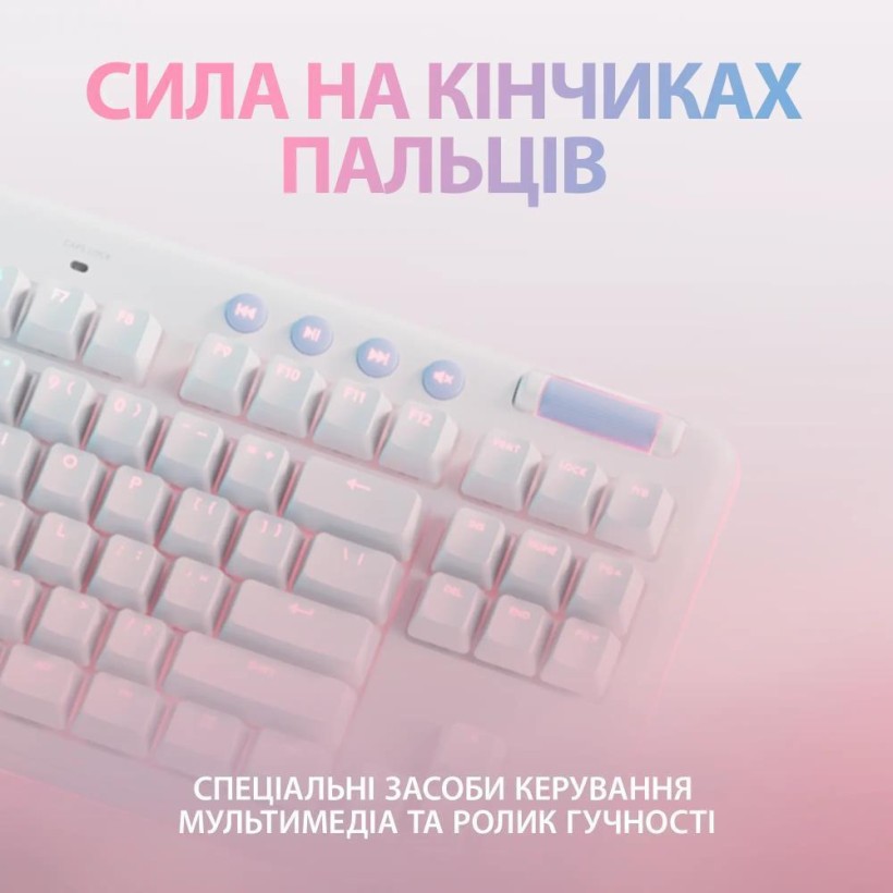 Клавиатура Logitech G715 Wireless Gaming Tactile White (920-010465)  Фото №7