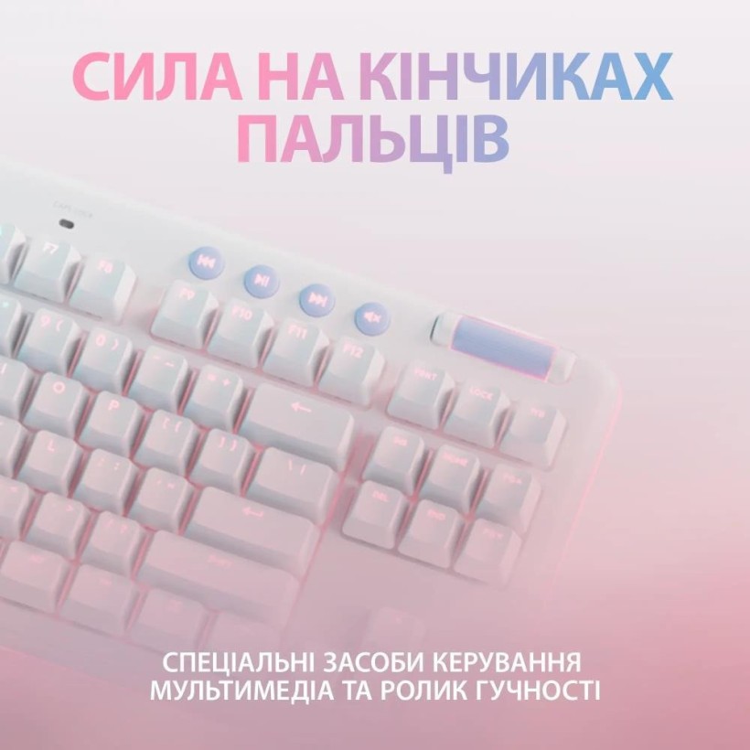 Клавиатура Logitech G715 Wireless Gaming Tactile White (920-010465)  Фото №16