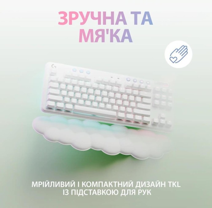 Клавиатура Logitech G715 Wireless Gaming Tactile White (920-010465)  Фото №11