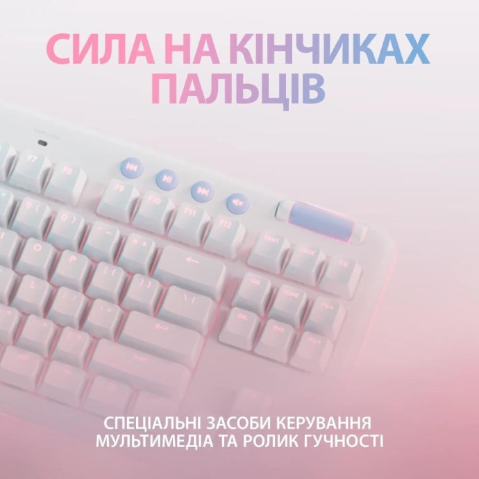Клавиатура Logitech G715 Wireless Gaming Tactile White (920-010465)  Фото №16