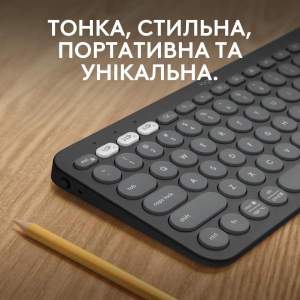 Клавиатура Logitech Pebble Keys 2 K380s Tonal Graphite (920-011753)  Фото №0