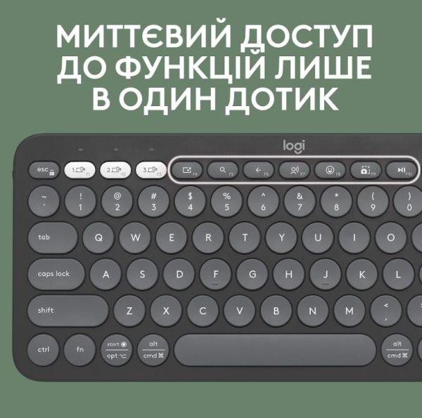 Клавиатура Logitech Pebble Keys 2 K380s Tonal Graphite (920-011753)  Фото №2