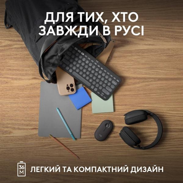 Клавиатура Logitech Pebble Keys 2 K380s Tonal Graphite (920-011753)  Фото №6