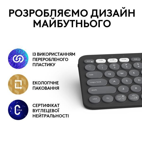 Клавиатура Logitech Pebble Keys 2 K380s Tonal Graphite (920-011753)  Фото №9