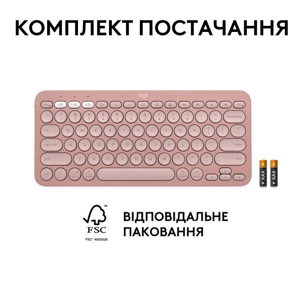 Клавіатура Logitech Pebble Keys 2 K380s Tonal Rose (920-011755)  Фото №19