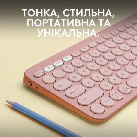 Клавиатура Logitech Pebble Keys 2 K380s Tonal Rose (920-011755)  Фото №0