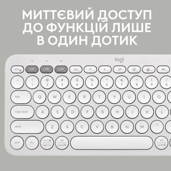 Клавіатура Logitech Pebble Keys 2 K380s Tonal White (920-011754)  Фото №2