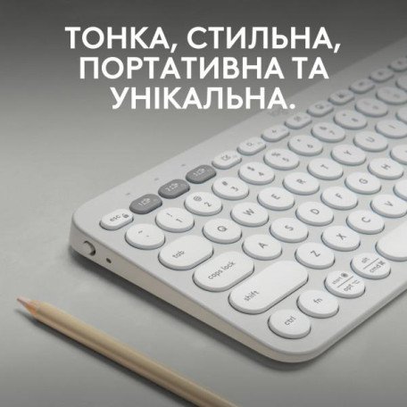 Клавіатура Logitech Pebble Keys 2 K380s Tonal White (920-011754)  Фото №0