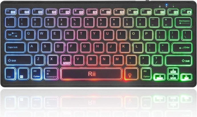 Клавіатура Riitek K09 Multimedia Bluetooth With Rainbow Backlit