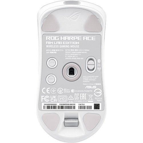 Миша ASUS ROG Harpe Ace Aim Lab Edition White (90MP02W0-BMUA10)  Фото №3