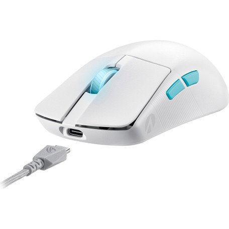 Миша ASUS ROG Harpe Ace Aim Lab Edition White (90MP02W0-BMUA10)  Фото №0