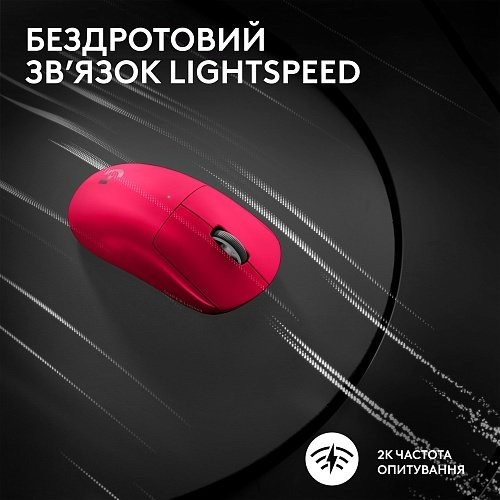 Миша Logitech G Pro X Superlight 2 Lightspeed Wireless Magenta (910-006797)  Фото №9