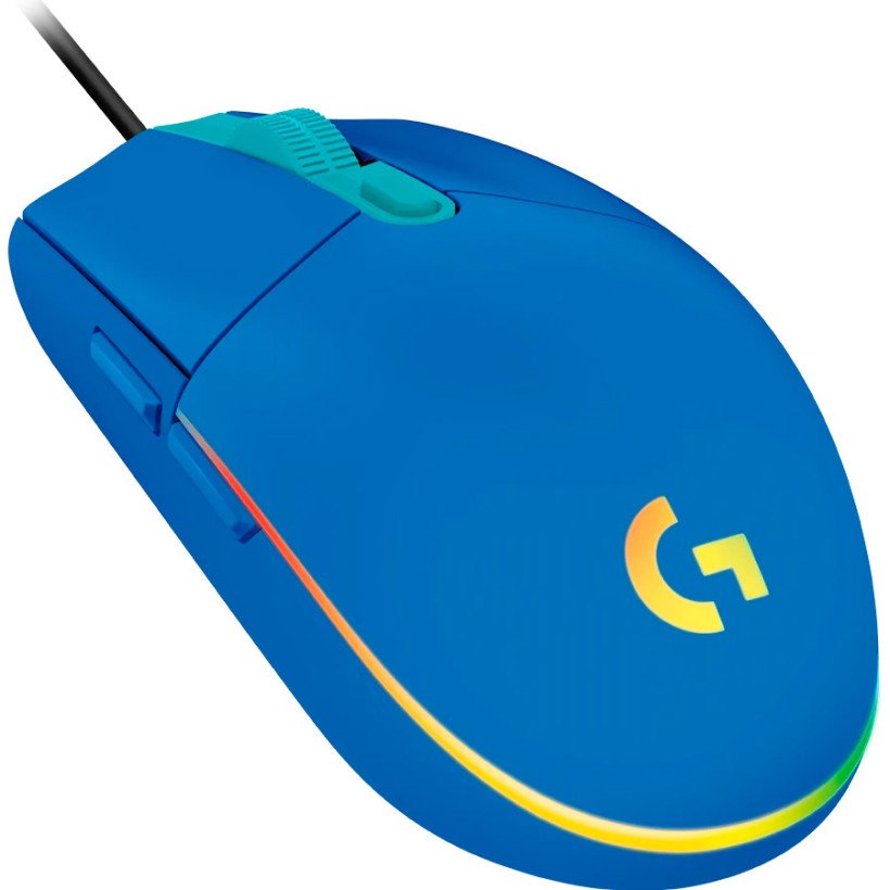 Миша Logitech G203 Gaming Lightsync RGB Blue (910-005798,910-005792)  Фото №1