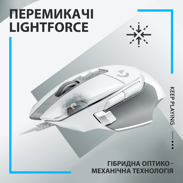 Мышь Logitech G502 X White (910-006146)  Фото №0