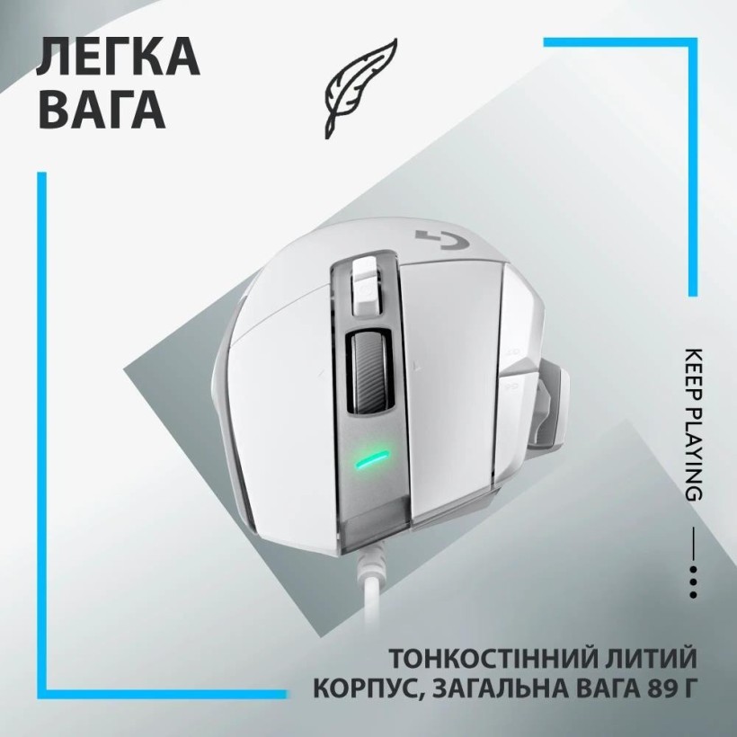 Миша Logitech G502 X White (910-006146)  Фото №14
