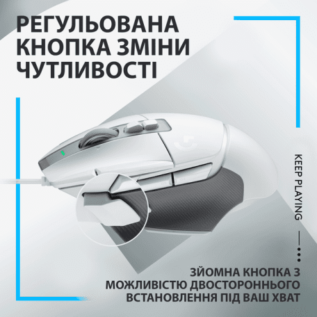 Мышь Logitech G502 X White (910-006146)  Фото №5