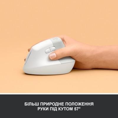 Миша Logitech Lift Vertical Ergonomic Mouse Off-White (910-006475)  Фото №7