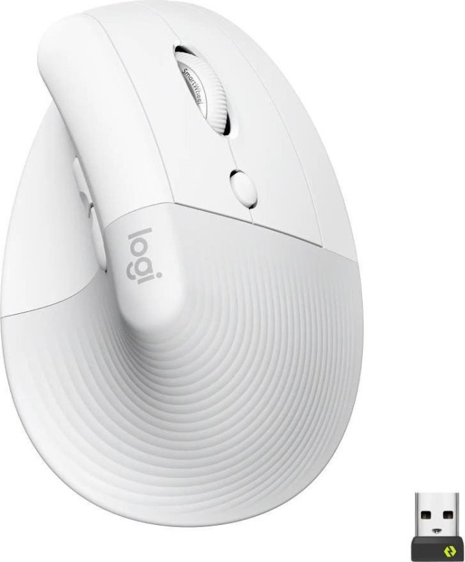 Миша Logitech Lift Vertical Ergonomic Mouse Off-White (910-006475)  Фото №10