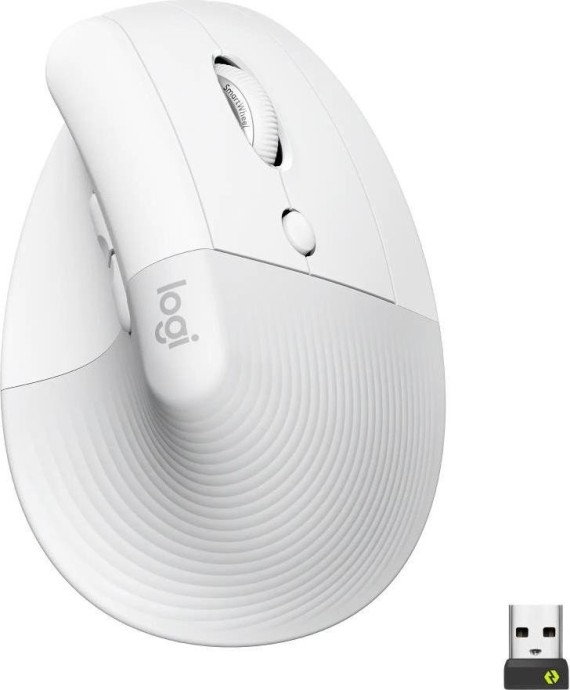Миша Logitech Lift Vertical Ergonomic Mouse Off-White (910-006475)  Фото №10