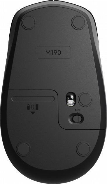 Миша Logitech M190 Wireless Charcoal (910-005905)  Фото №0