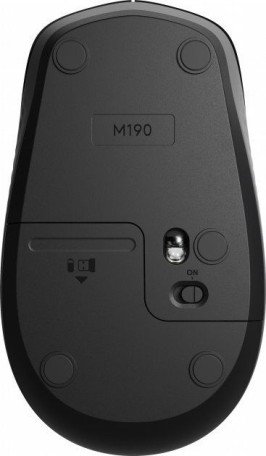 Миша Logitech M190 Wireless Charcoal (910-005905)  Фото №0