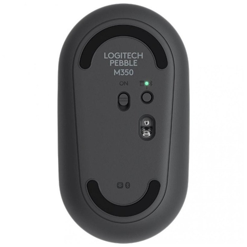 Мышь Logitech Pebble M350 Graphite (910-005718, 910-005607)  Фото №1