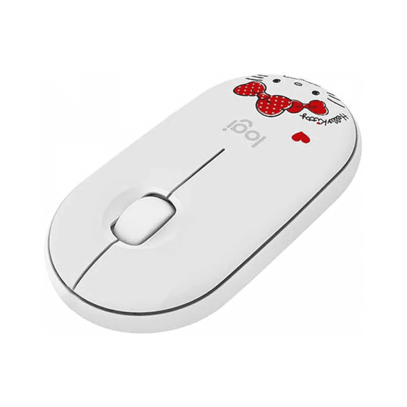 Мышь Logitech Pebble M350 Hello Kitty White (910-006031)  Фото №1