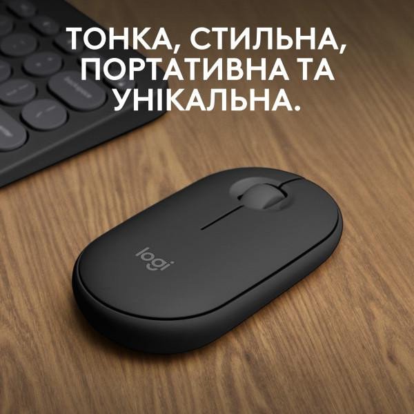 Мышь Logitech Pebble Mouse 2 M350s Tonal Graphite (910-007015)  Фото №0