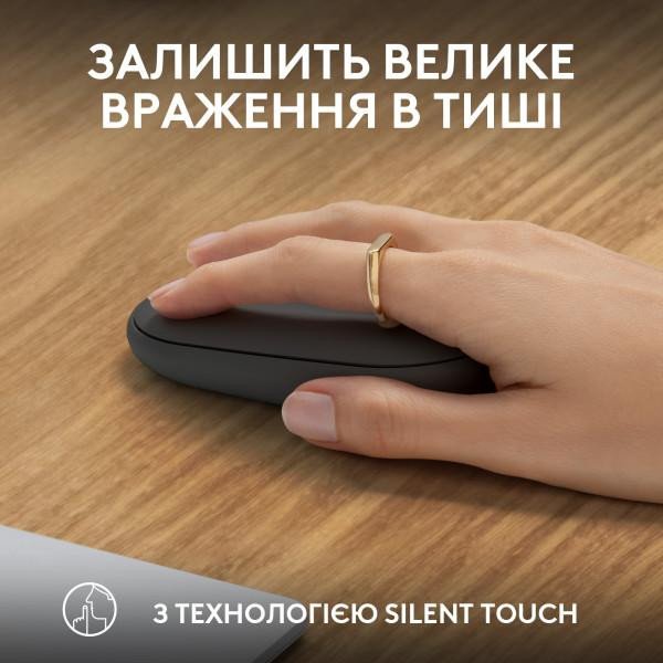 Мышь Logitech Pebble Mouse 2 M350s Tonal Graphite (910-007015)  Фото №3